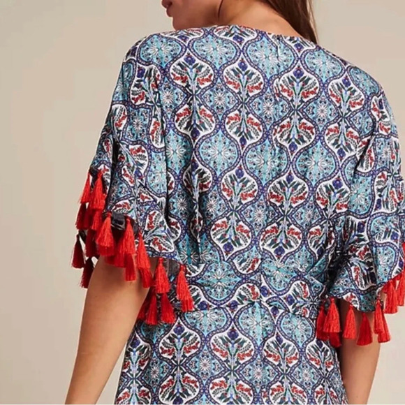 Anthropologie Sachin & Babi Tasseled Maxi Dress - Picture 6 of 7